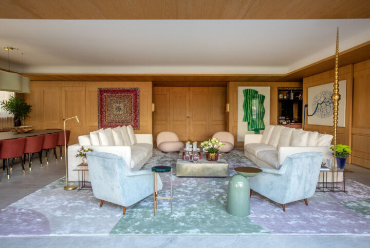 Apartamento garden de 600 m² na Vila Nova Conceição ganha projeto integrado com arte e design
